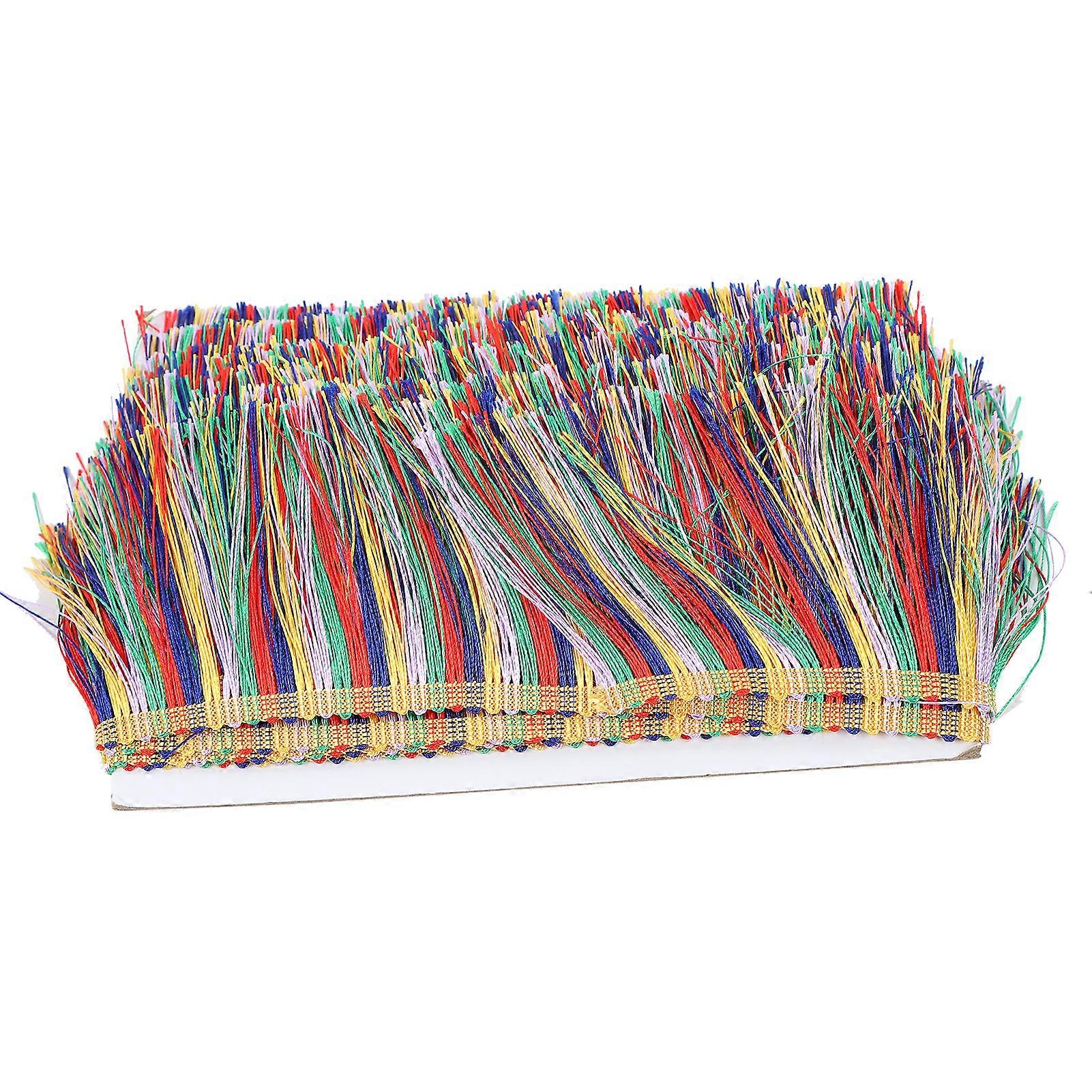 Colorful Tassels Lace Polyester Chain Thin Thread Tassel for Decorating Skirts Curtains Masks