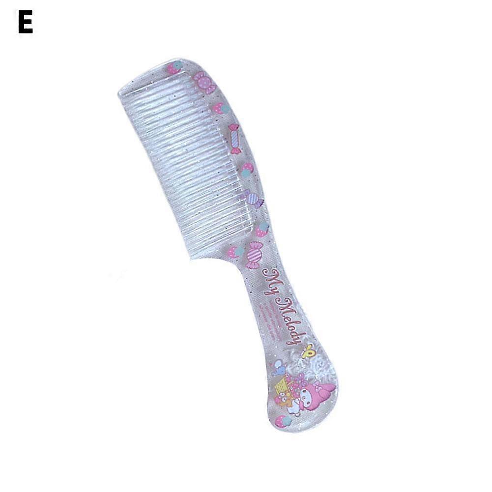 Cartoon Comb Set Cute Character Design Gentle Detangling Portable Hair Styling Scalp Massager For Travel