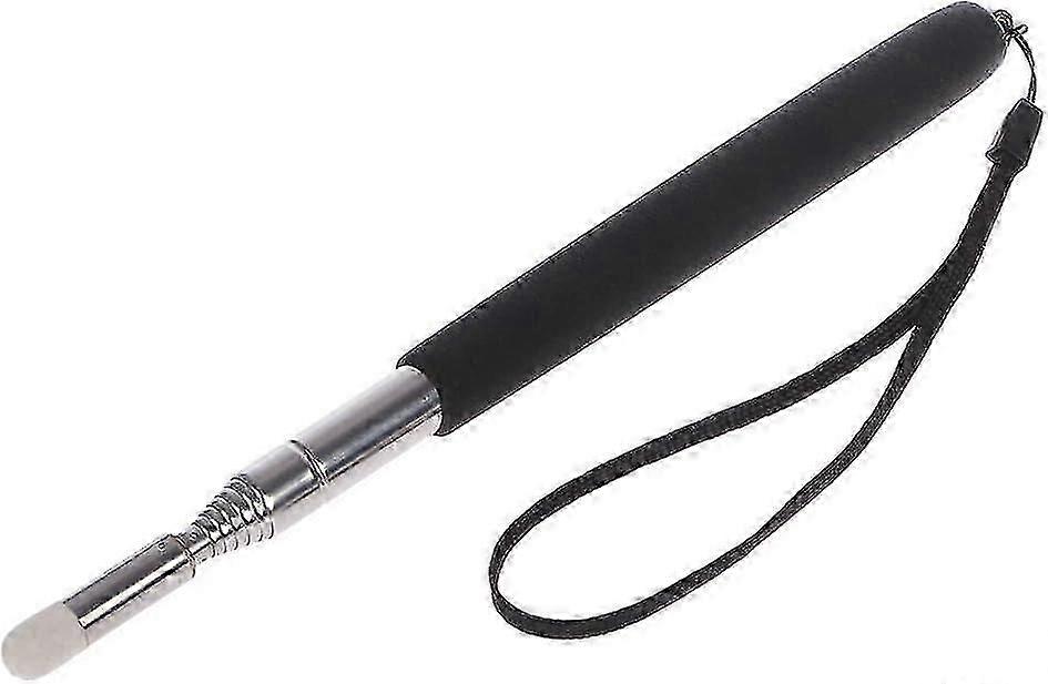 21cm-100cm伸縮式ポインター教師格納式教室ホワイトボードプレゼンテーションポインタースティック(黒)