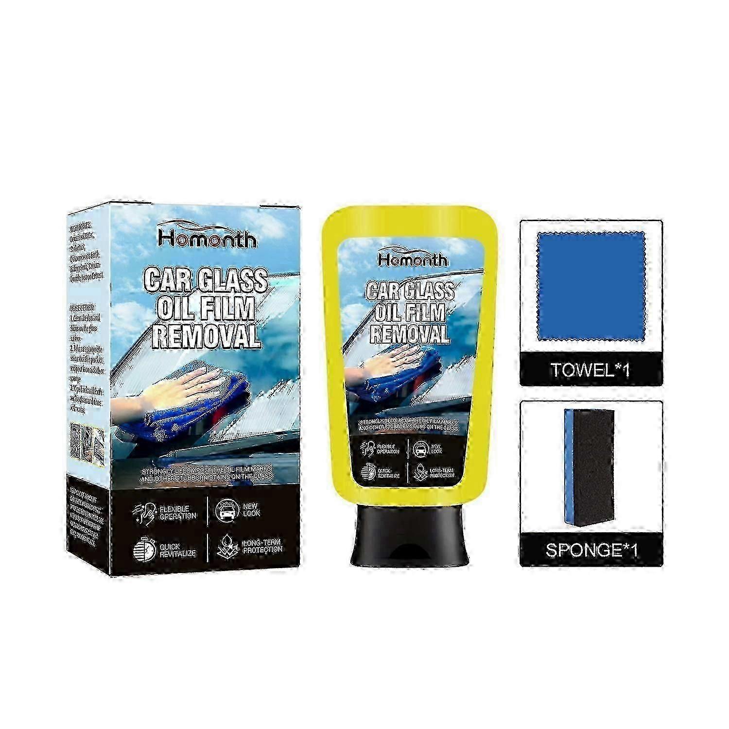 مستحلب تنظيف فيلم زيت هومونث ، تنظيف بقع الزجاج الأمامي للسيارة المضادة للمطر وتنظيف الضباب