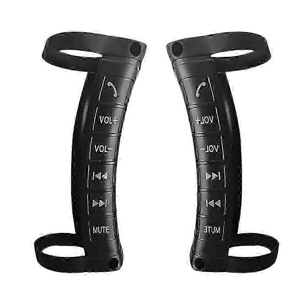 Remote Control Steering Wheel Switch 12V Steering Wheel Multifunction Key Wireless Battery Operated 6 Buttons for Car Vehicle