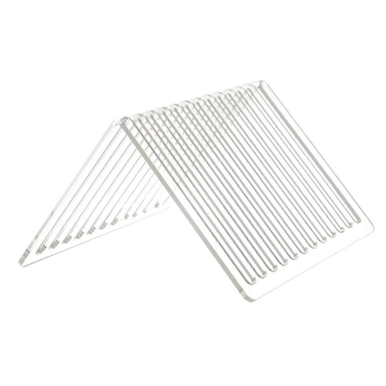 Acrylic Vinyl Record Storage Rack Desktop Organizer AntiTip Design Transparent Display Stand For Albums And Magazines