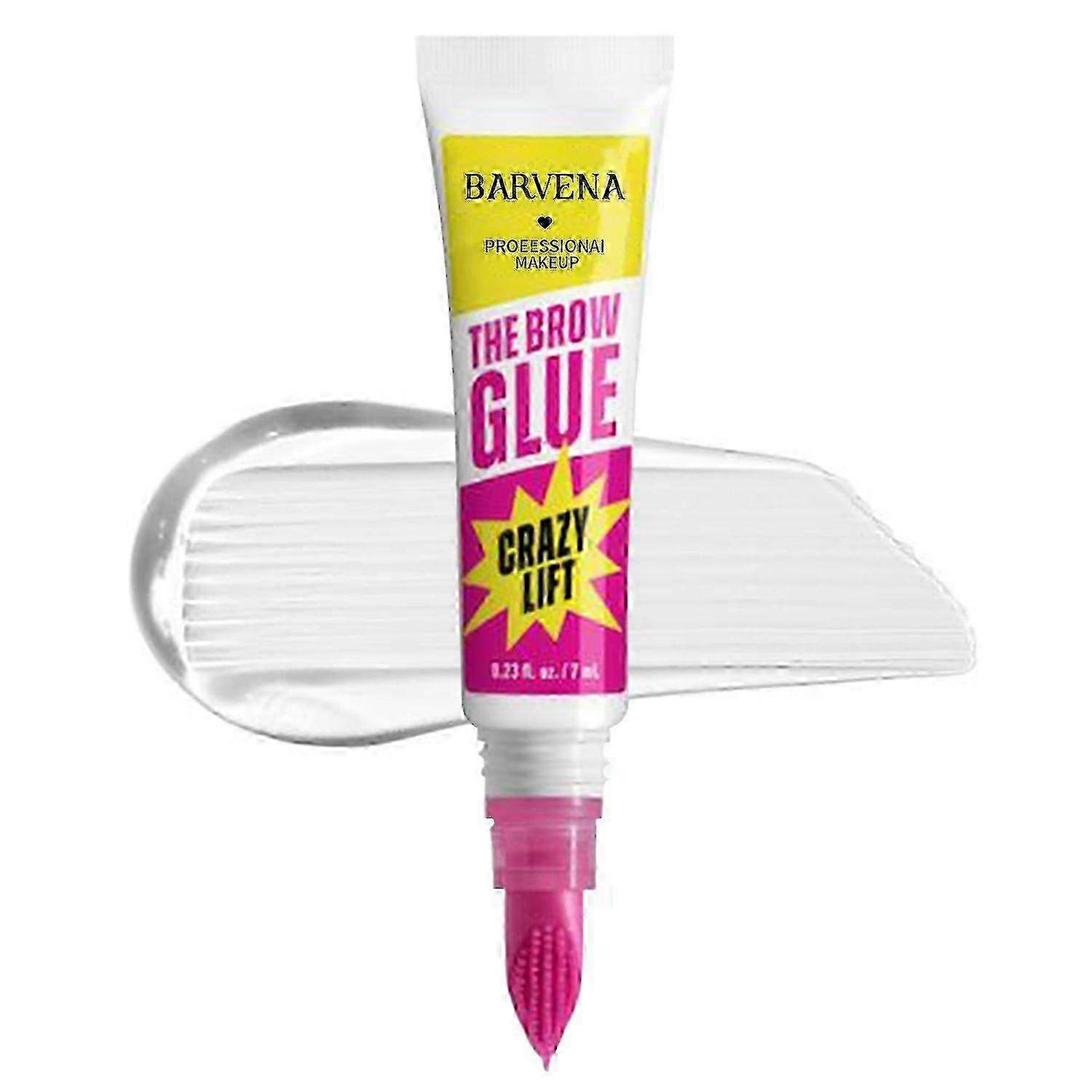 The Brow Glue Crazy Lift, Clear Eyebrow Gel, Brow Lamination Gel with 16HR Strong Hold & Built-In Styling Comb - Waterproog & Sweatproof, 7ML