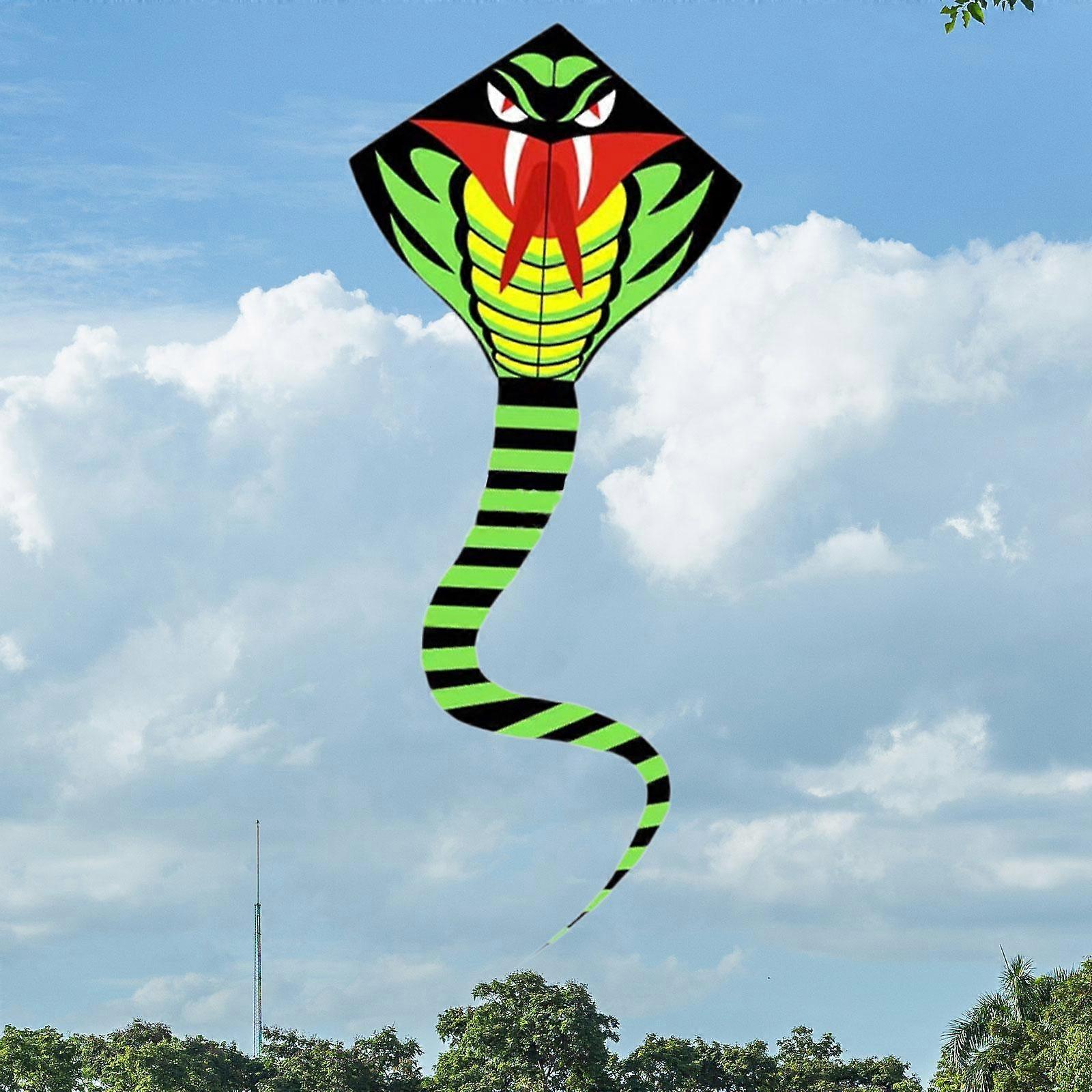 Snake Shaped Kite Single Line Kite Easy to Fly with Long Tail Game Toy Giant for