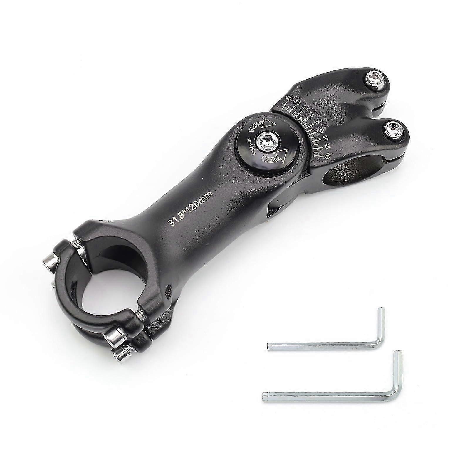 Bicycle Handlebar Riser Aluminium Alloy Bicycle Handlebar Stem 31.8  120 mm Handlebar Riser  60 Adjustable for Raising the Bicycle Handlebar