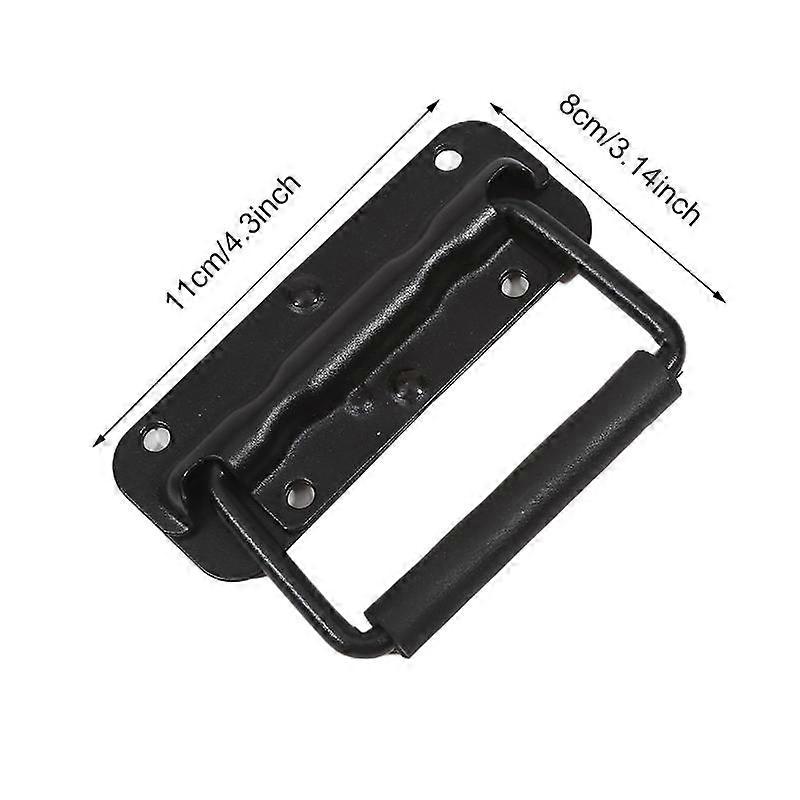 1PC Toolbox Spring Folding Handle Tool Creative Heavy Duty Chest Cabinet Surface Mounted Spring Loaded Handle