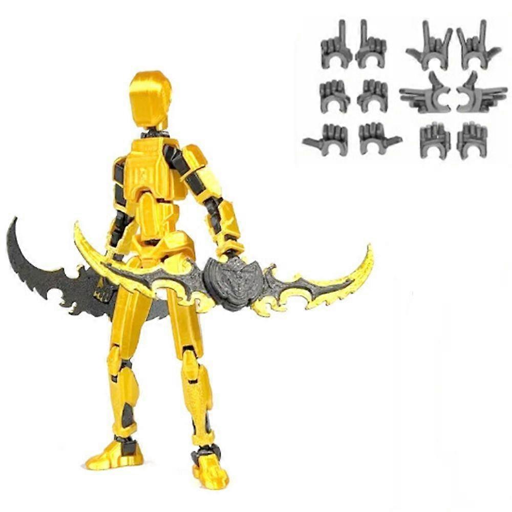 Desktop Decoration 3D Printed T13 Action Figure ABS Robot Dummy Action Figures  for Boy Gifts