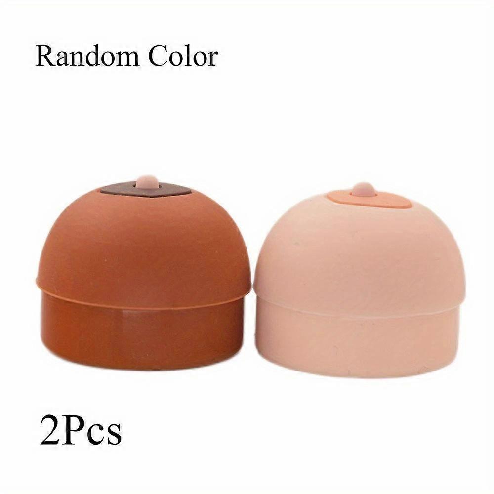 2Pcs Random Color Silicone Container Wax Jar Box Love Style for Oil Box Easy To Hold and Carry