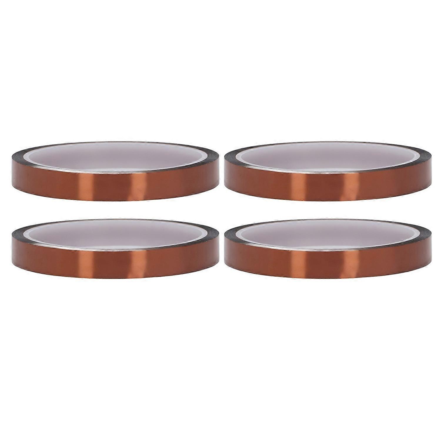 4PCS Antistatic PI Adhesive Tape High Temperature Resistant Polyimide Insulation Tapes Width 12mm / 