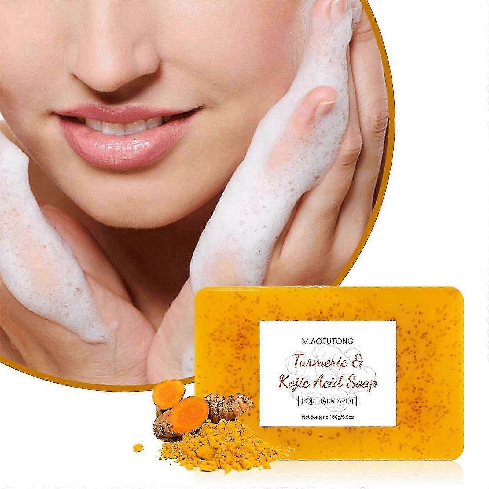 Soap Turmeric With Kojic - Lemon Turmeric With Ginger Particles - 150g