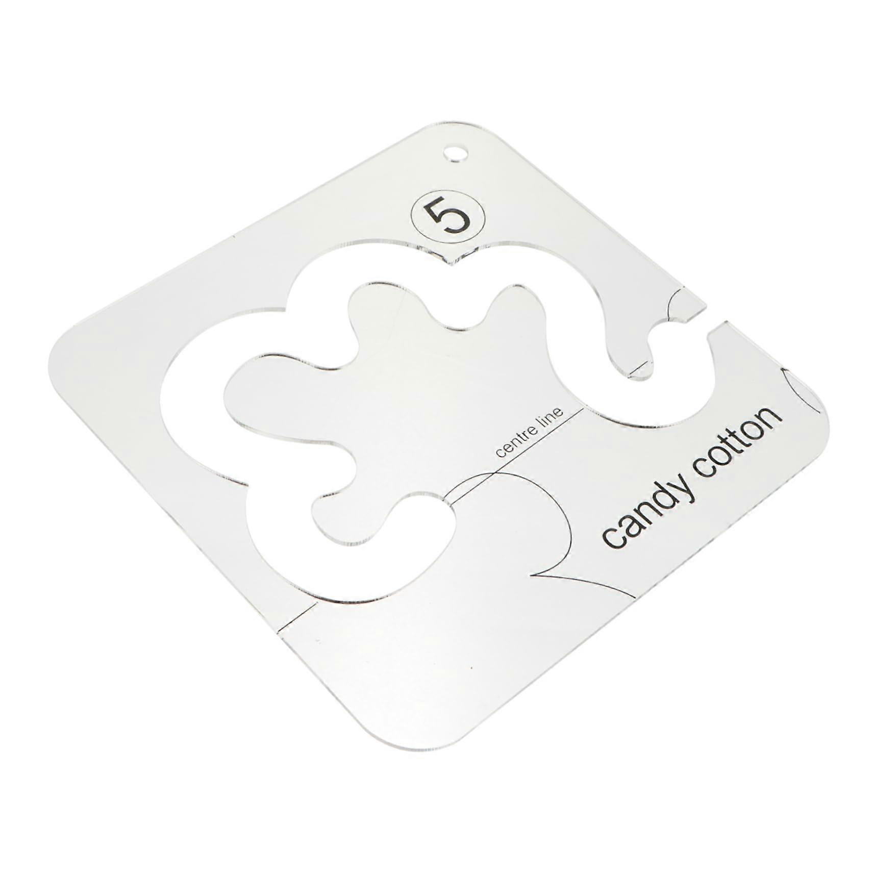 Quilting Ruler Template Acrylic Sewing Gauge for Patchwork Fabric Cutting and Craft Projects