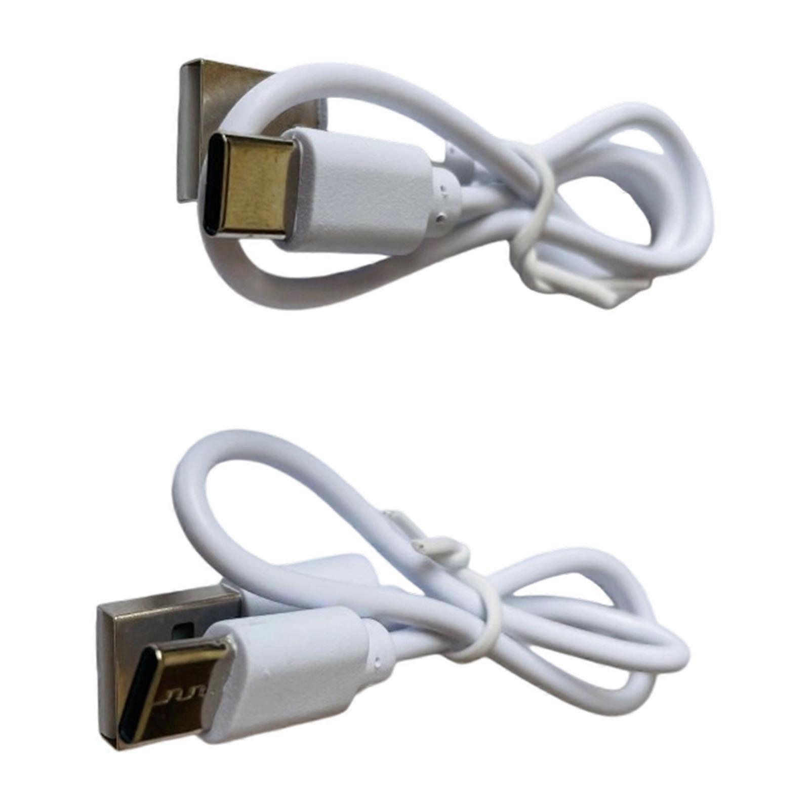 Copper USB C Fast Charging Cable 25cm Short Data Cord With PVC  White