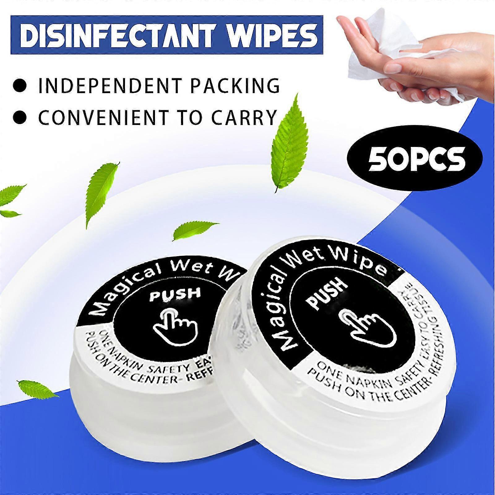 10pc Compressed Towel Face Towel Disposable Press Disinfectant Wipes Contains Disinfectant 60ml