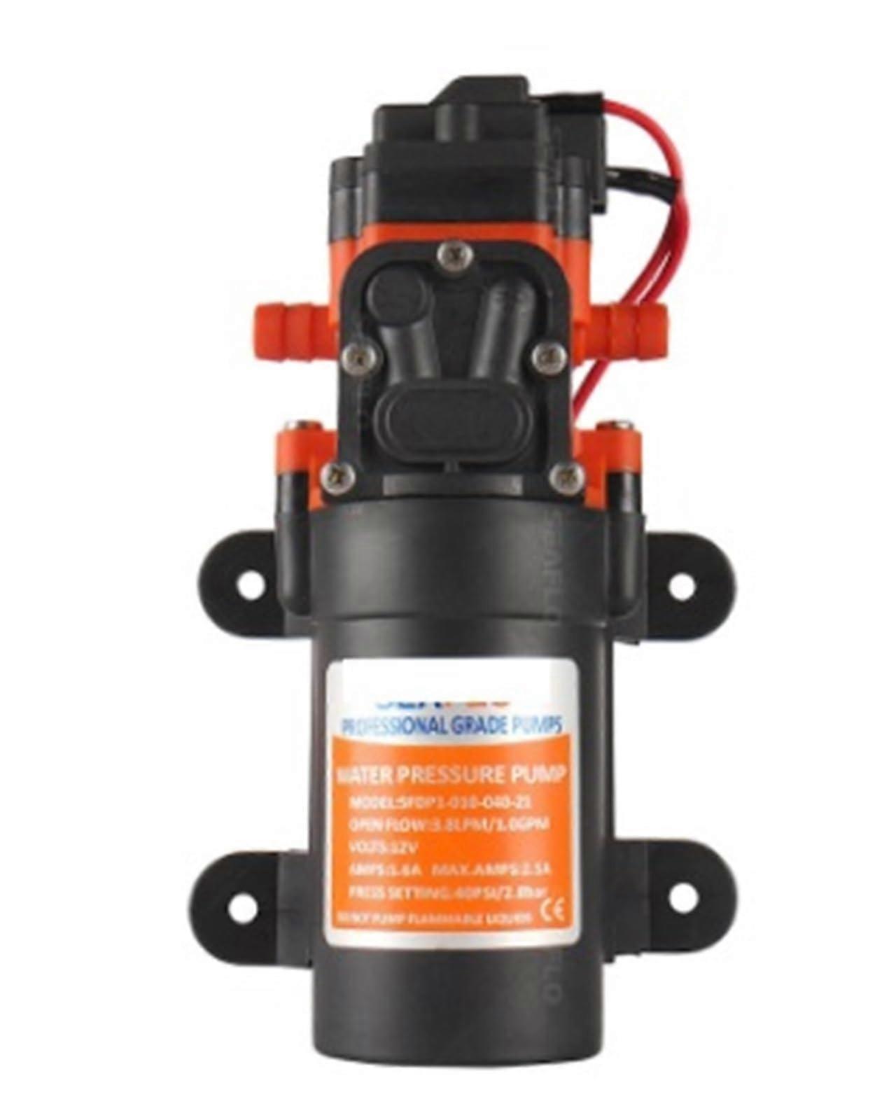 Diaphragm Water Pump 12V/24V DC Self Priming for RV Marine Boat Car Battery Applications