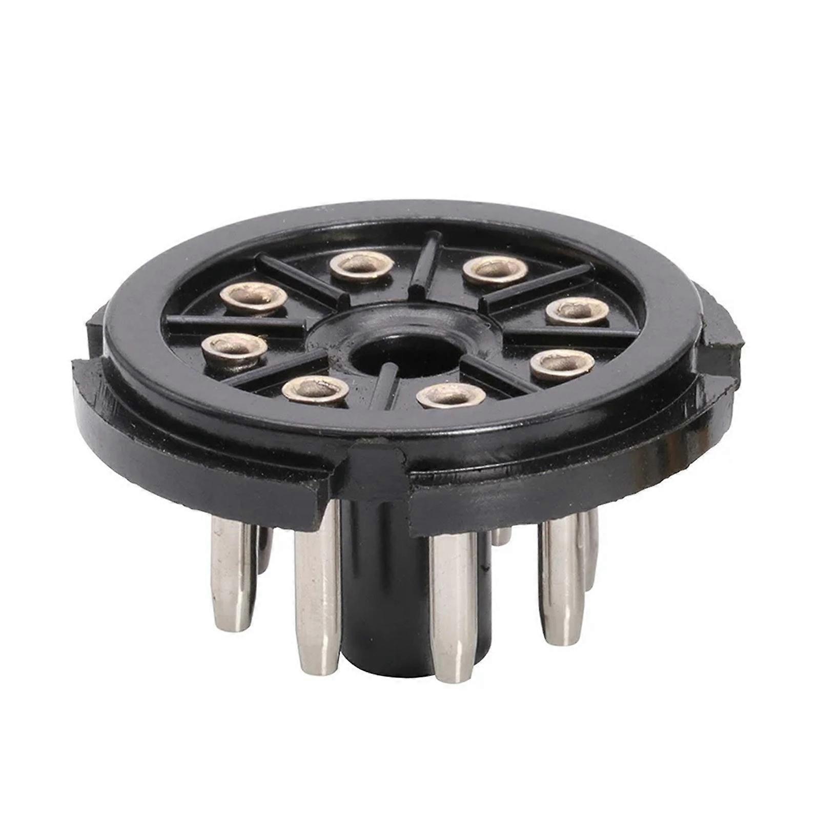 8Pin Bakelite Tube Socket Universals Compatibility Stable Mounting for Electronic Devices Multicolor