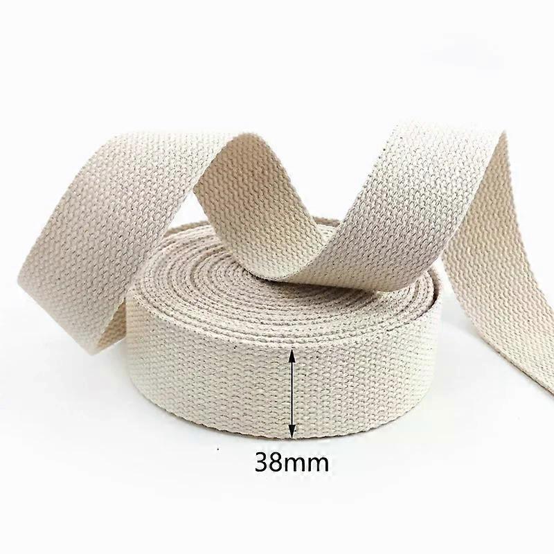 1Pc Meetee 20/25/30/38/50mm Polyester Cotton Webbings Strap Bag Webbing Ribbon Backpack Belt Strapping Bias Binding Tapes(45M)
