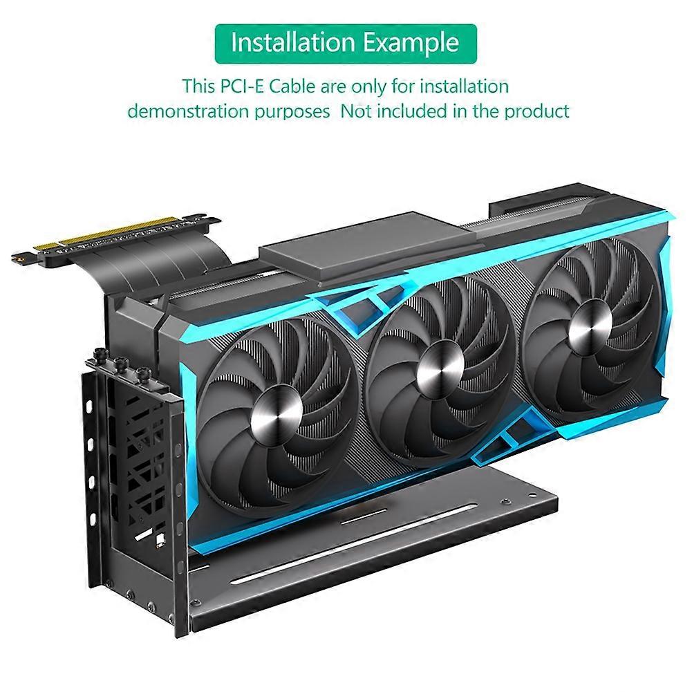 Vertical GPU Mount Bracket, 3 Slots Graphics Card Holder with Hardware, EGPU Dock, External GPU Docking Station
