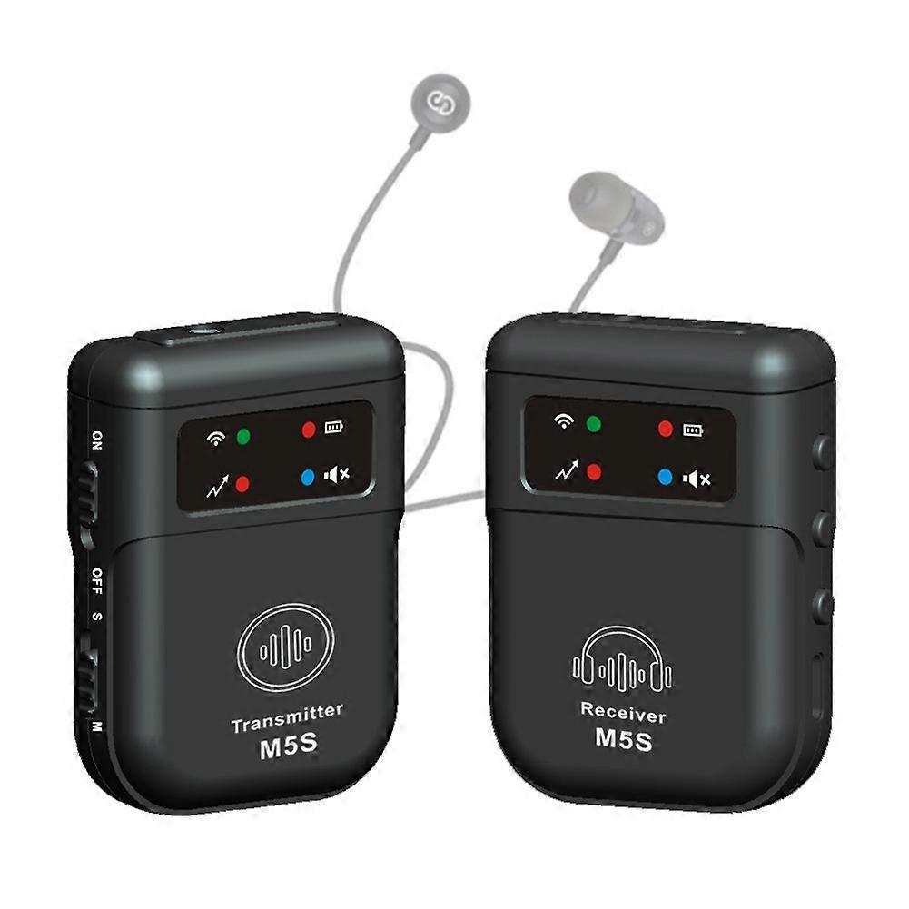 M5S Wireless in-Ear Monitor System 2.4G Wireless IEM System Stage Monitor for Studio, Band Rehearsal, Live Performance