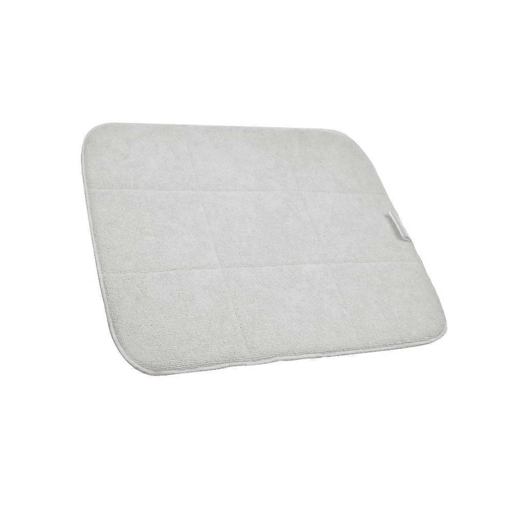 Superfine Fiber Drying Non-slip Mat Countertop Drain Pad Multipurpose Table Mat for Tableware Pans Glassware (Beige)