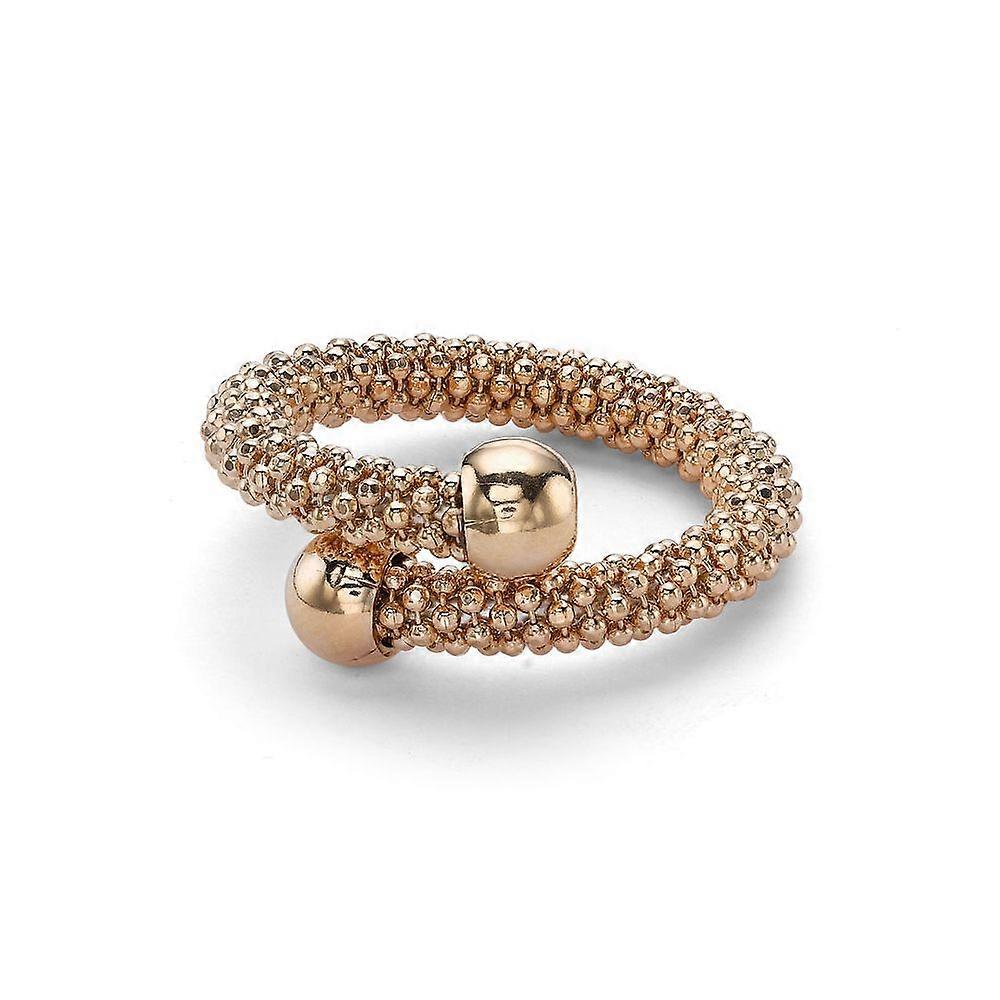 Jewelco London Rose 纯银单圈爆米花串珠时尚戒指尺寸