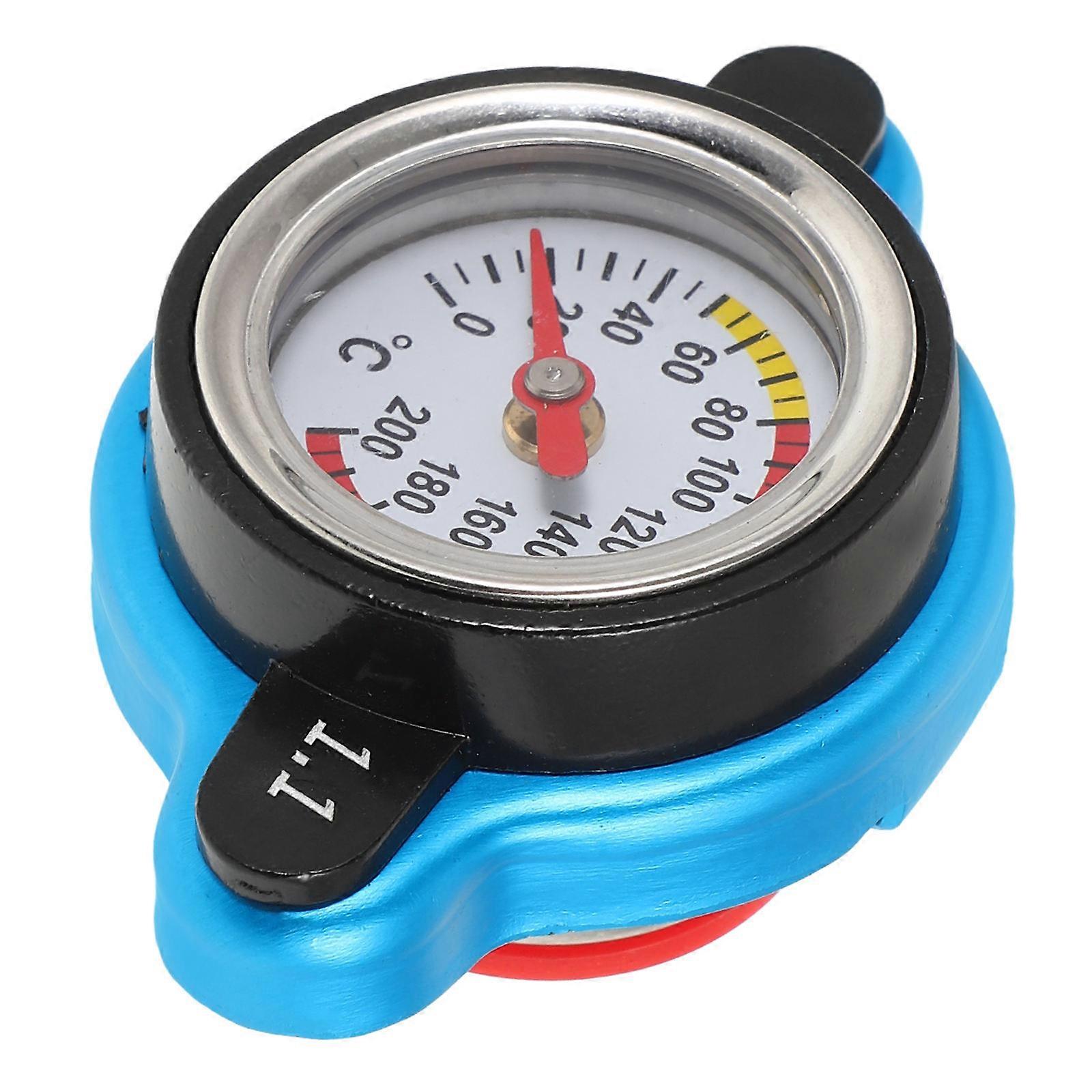 Coolant Temp Gauge for Vehicle Motorcycle Optimize Engine Performance Aluminum Alloy 2.8×1.8×1.6in 1Pack