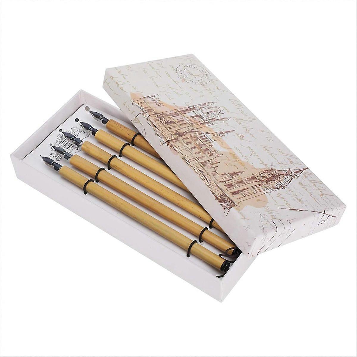5PCS Calligraphy Dip Pen, Vintage Handcrafted Calligraphy Pens