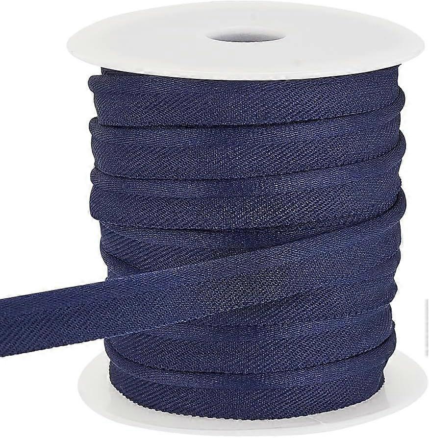 20 Yards Blue Bias Binding Tape Piping Twill Tape Lip Cord Trim Binding Tape for Sewing Quilting Binding Hemming Apparel Craft Polyester 0.4 Inch