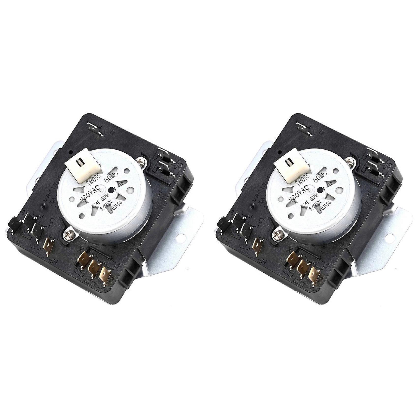 2X WPW10185982 230V for Whirlpool Dryer Timer AP6016541, W10185982, 1546812, PS11749831