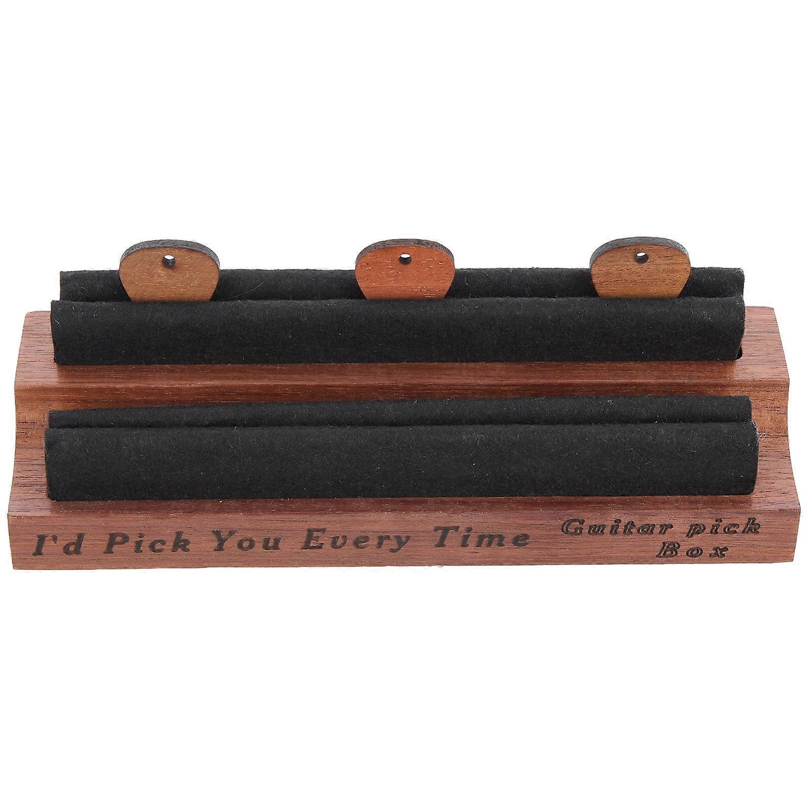 Guitar Plectrum Wooden 2 Sets Musical Instruments Storage Solution Professional Design 2Set
