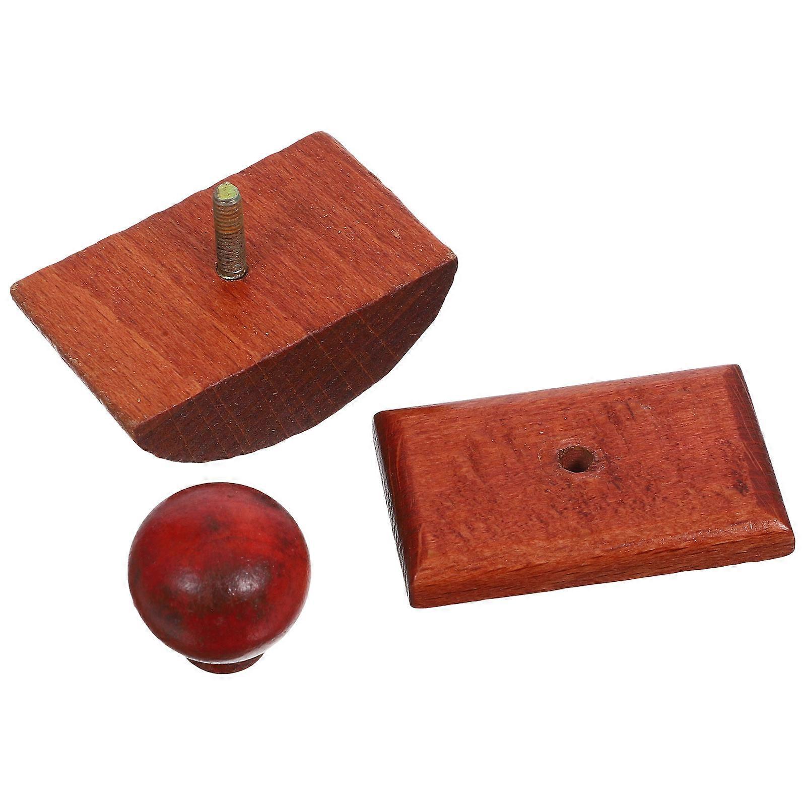 Wooden Rocker Blotter with Ink Quick Drying Tool 2Pcs for Calligraphy