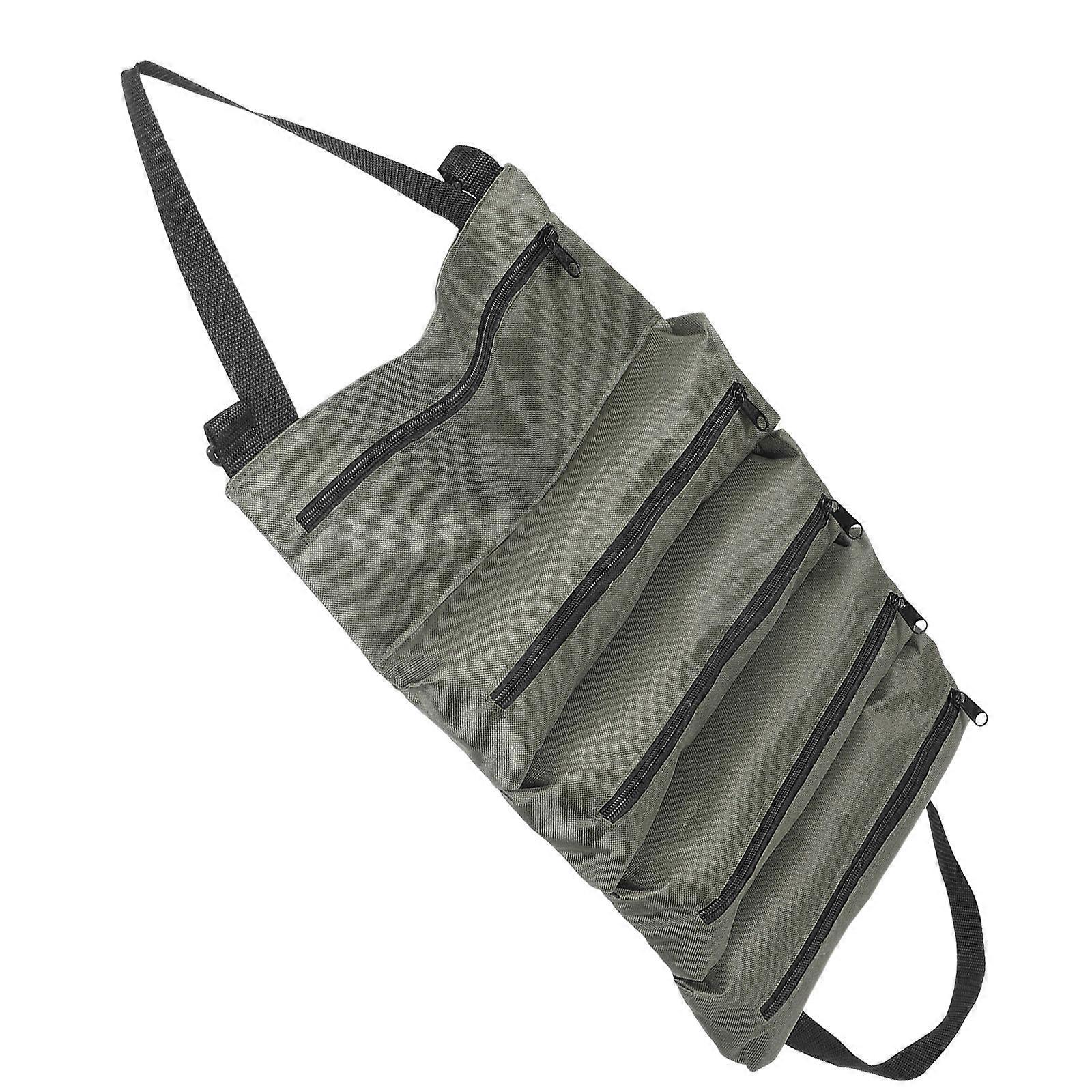 Tool Bag Roll Up Organizer for Storage 2Pcs Green Portable Pouch