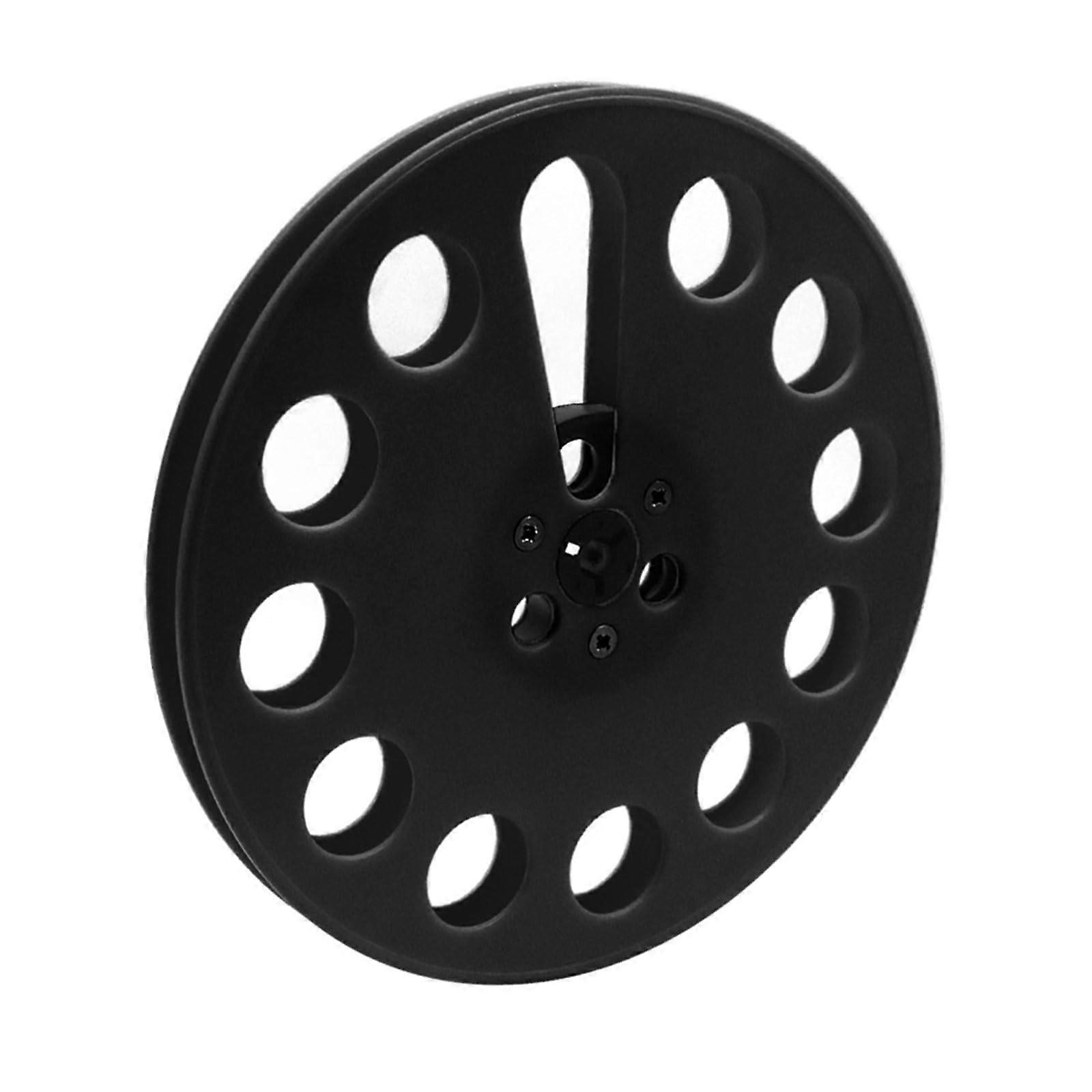 Take Up Roll for 7Inch Open Tape Recordings, Empty Hub Disc, Lightweight Durable Plastic Studio Reel, Black