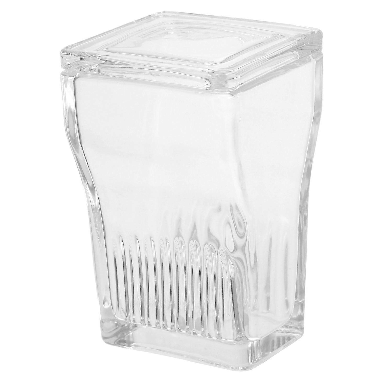 High Transparency Glass Staining Jar with 9-Slides - Clear Glass Specimen Jar Microscope Slide Cup and Glass Staining Bottle for Laboratory Uses