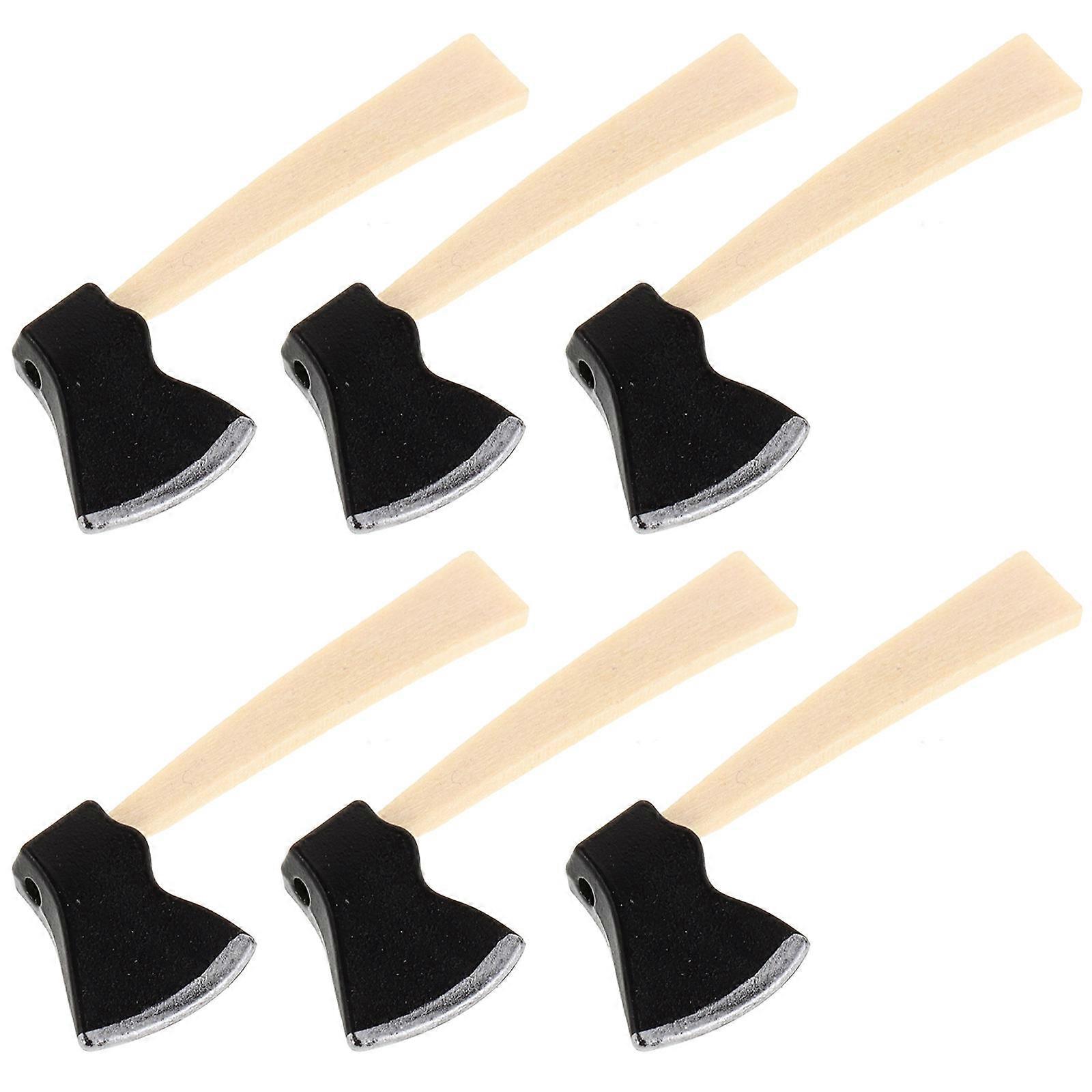 Miniature Dollhouse Tiny for Decoration 6Pcs Metal Accessories