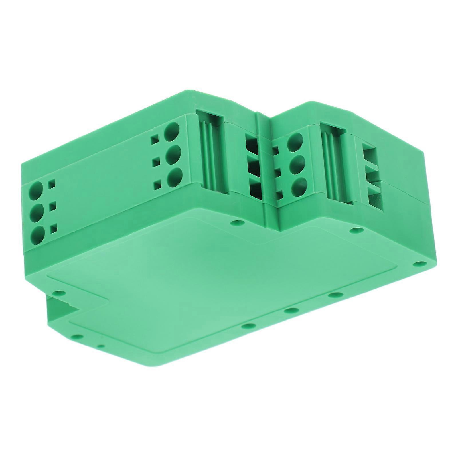 Green Plastic Din Rail Terminal Box for Electrical Wiring Modular