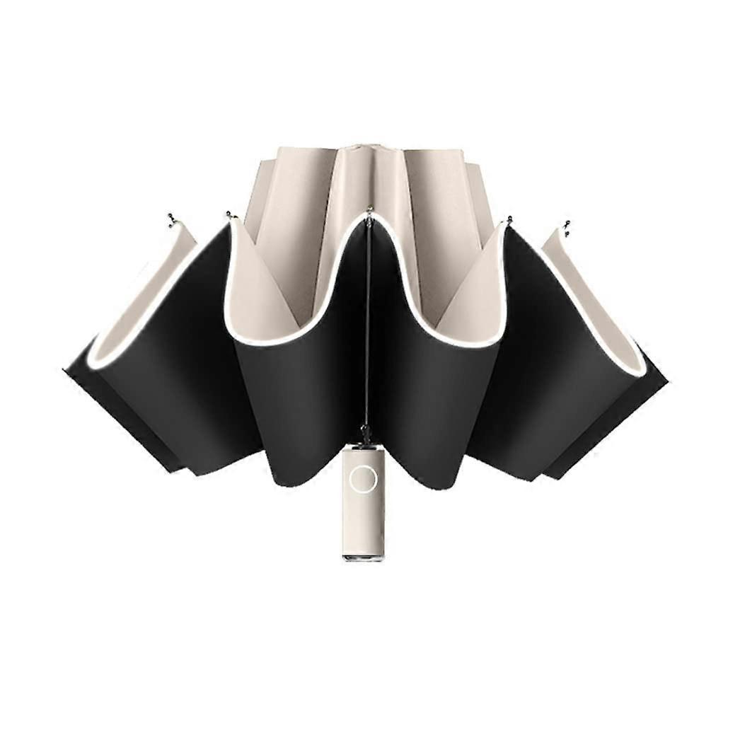 Reverse Folding Automatic Sun Rain Umbrella with UV Protection and Reverse Open Design for Cars