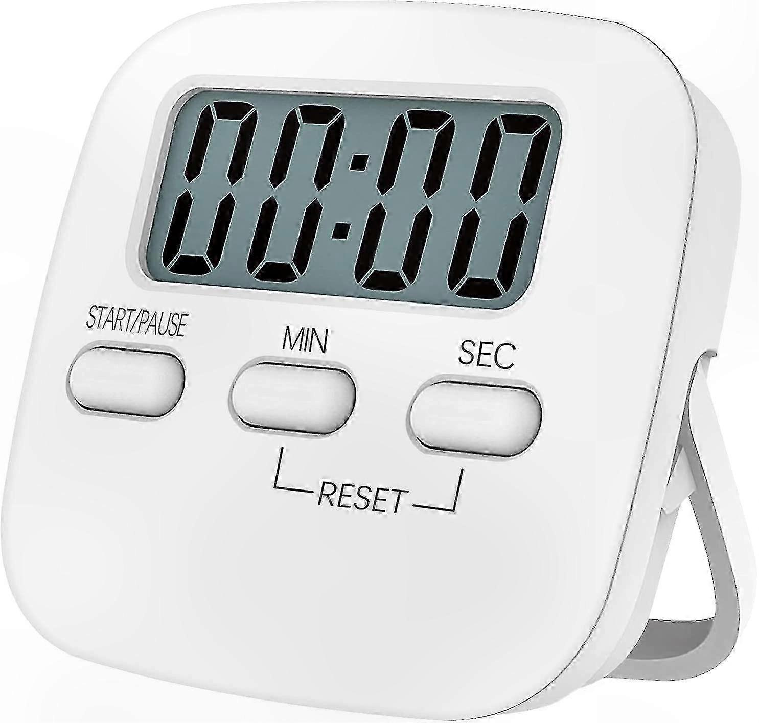 Magnetic Kitchen Timer with Large LCD Display, Countdown Function, Loud Alarm, and Stopwatch Feature