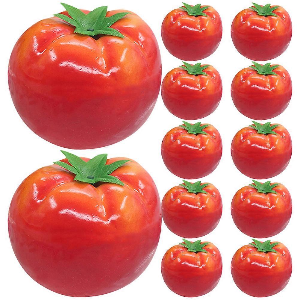 Fake Tomato Foam Model for Decoration 15Pcs Artificial Tomato Simulation