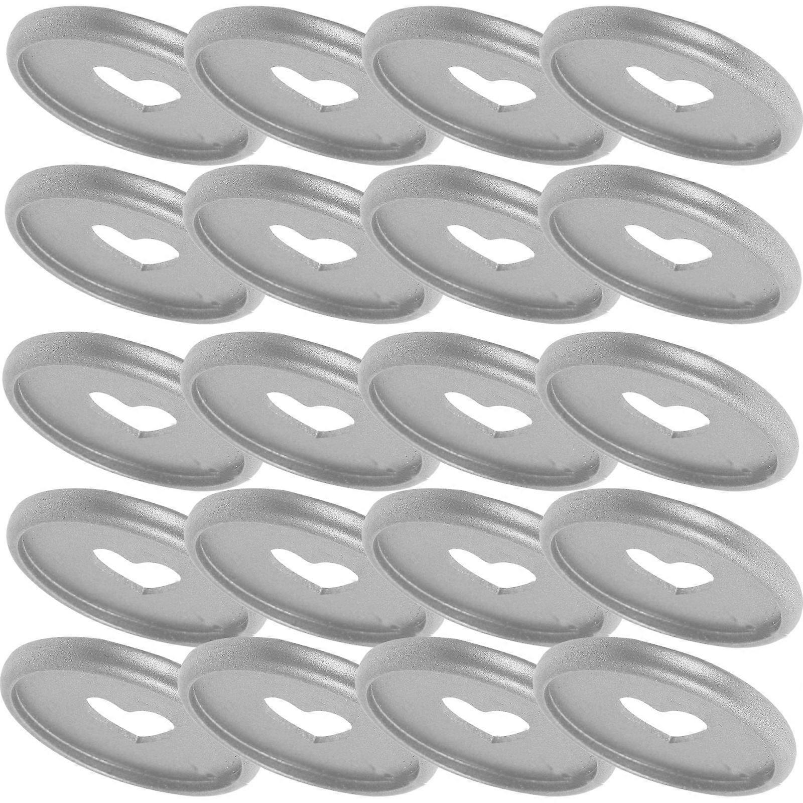 Binder Discs Heart Design Loose Leaf Binding Discs for Planners 24Pcs