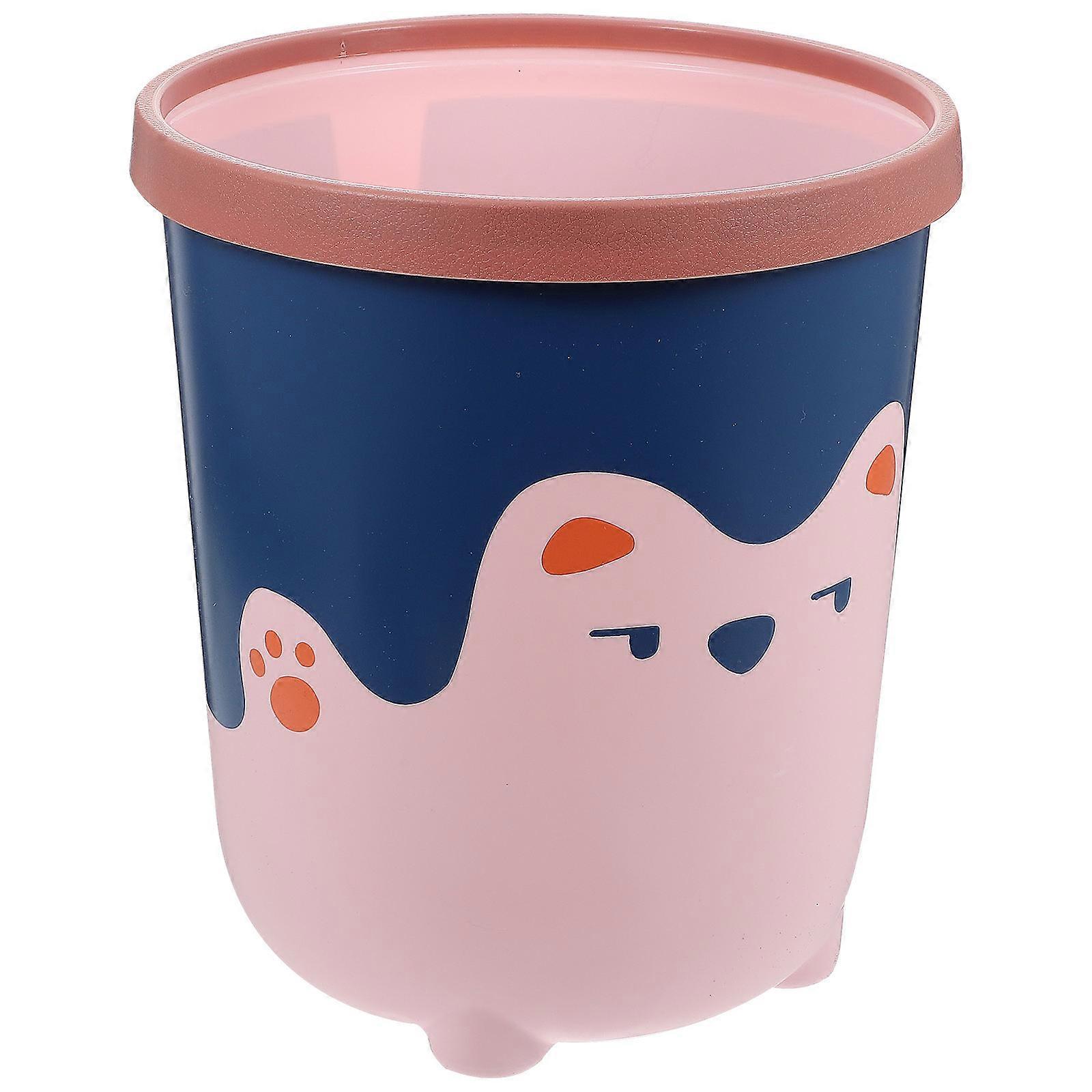 Waste Storage Bin Plastic Wastebasket for Garbage Collection 1Pcs