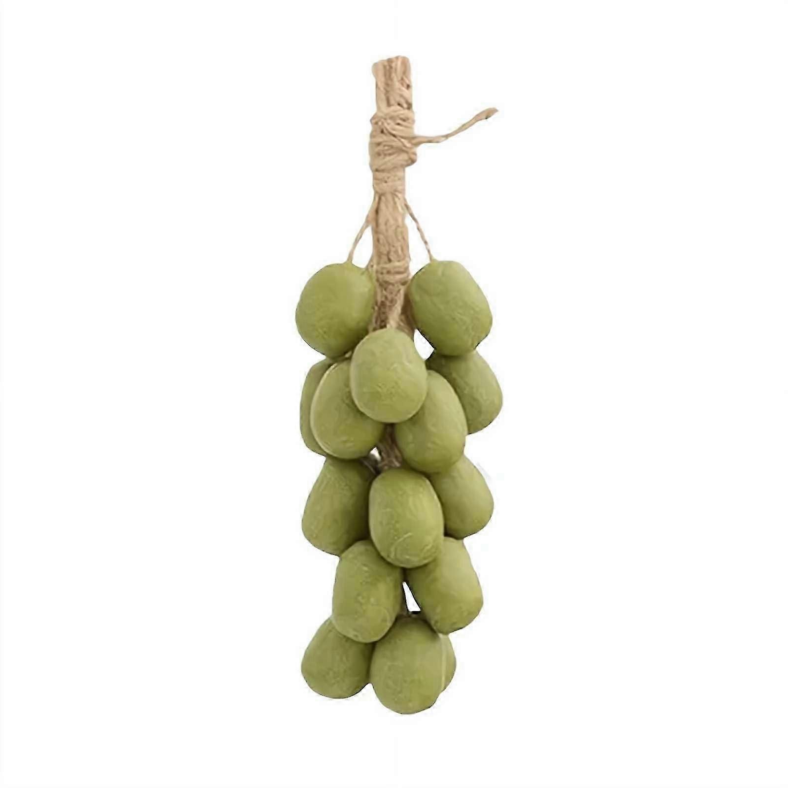 Handmade Decorative Bath Soap with Realistic Grape Cluster, Moisturizing Cold Process, Green 1pcs myi