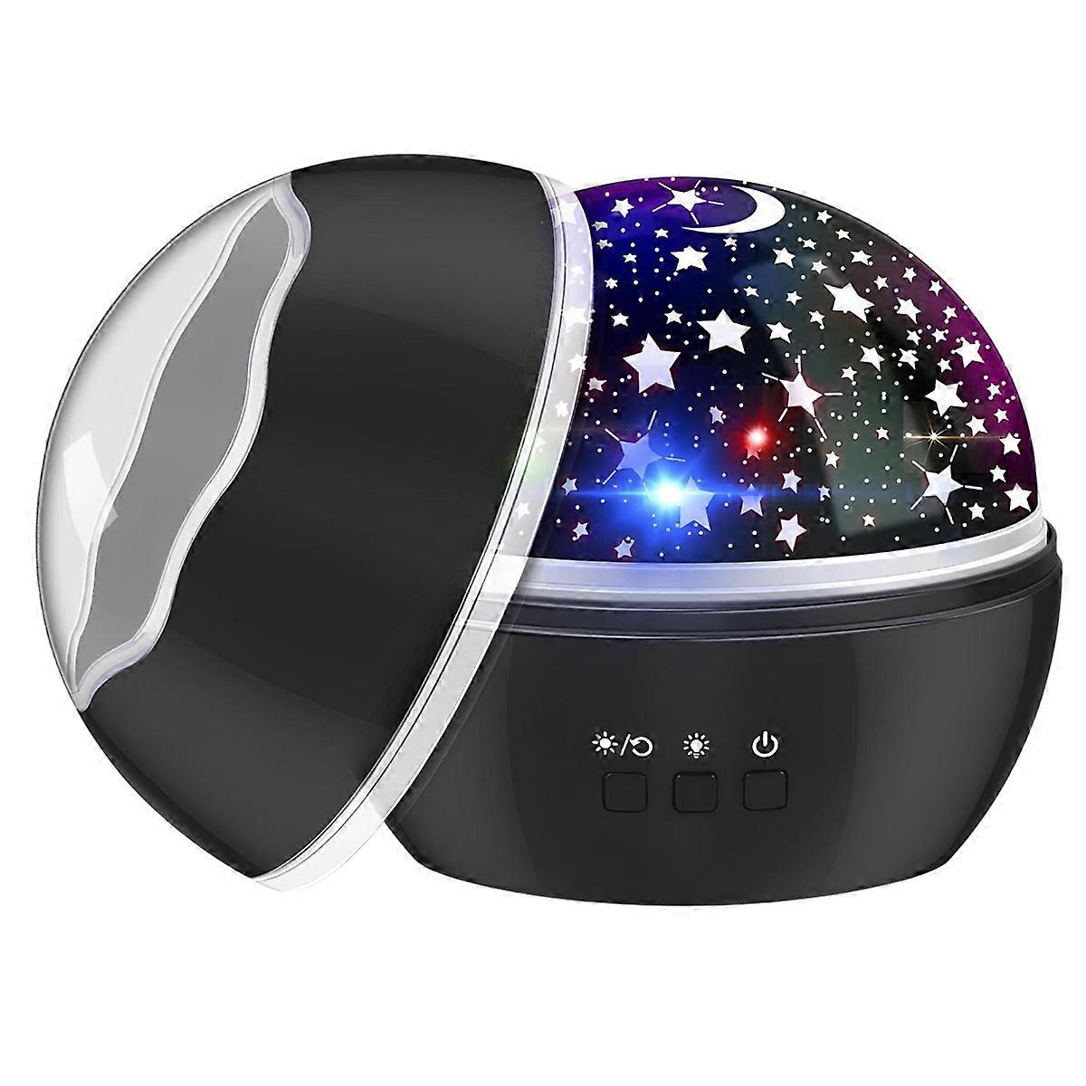 Nightlight with Light Effects Projection Model Fantasia, Black