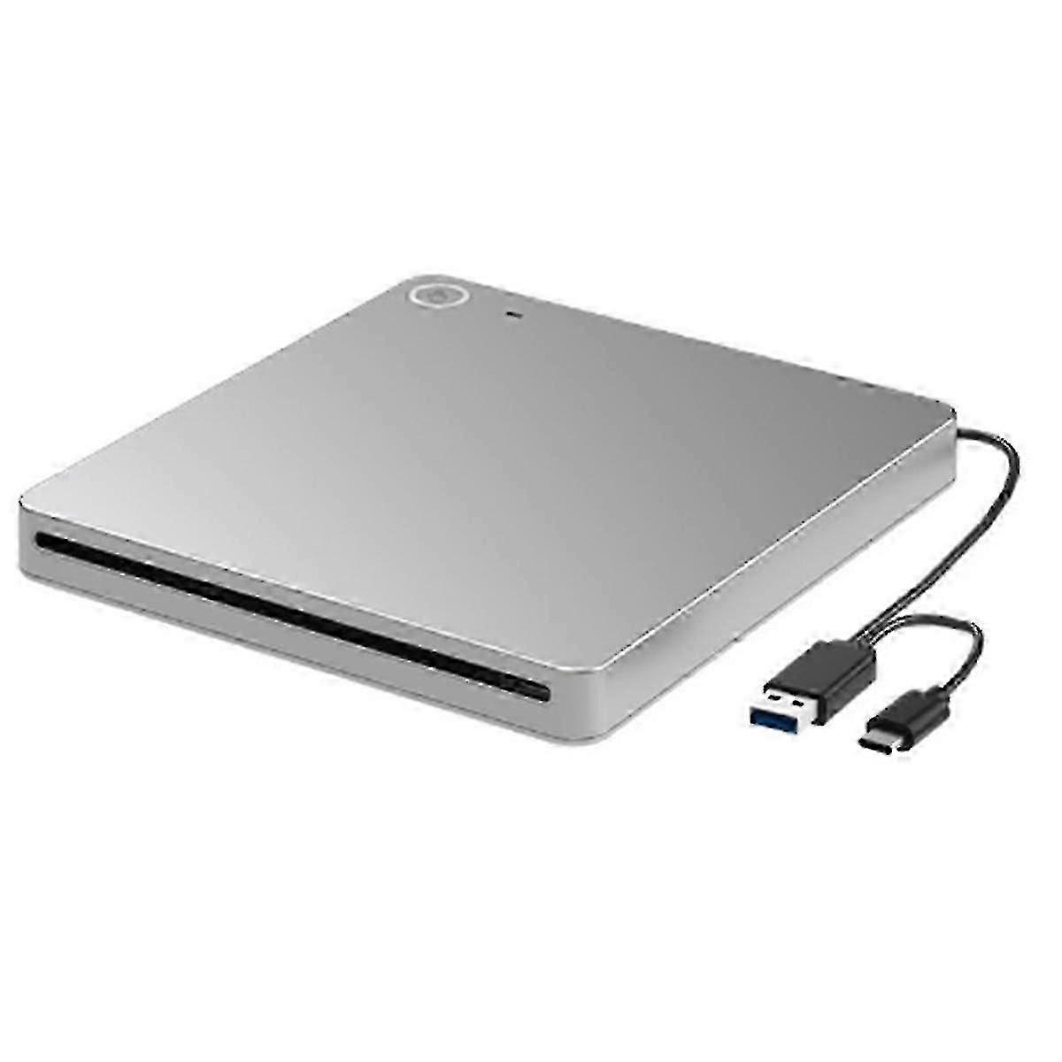 External Blu-ray Player Drive with USB 3.0 and Type-C Connectivity for 3D Content
