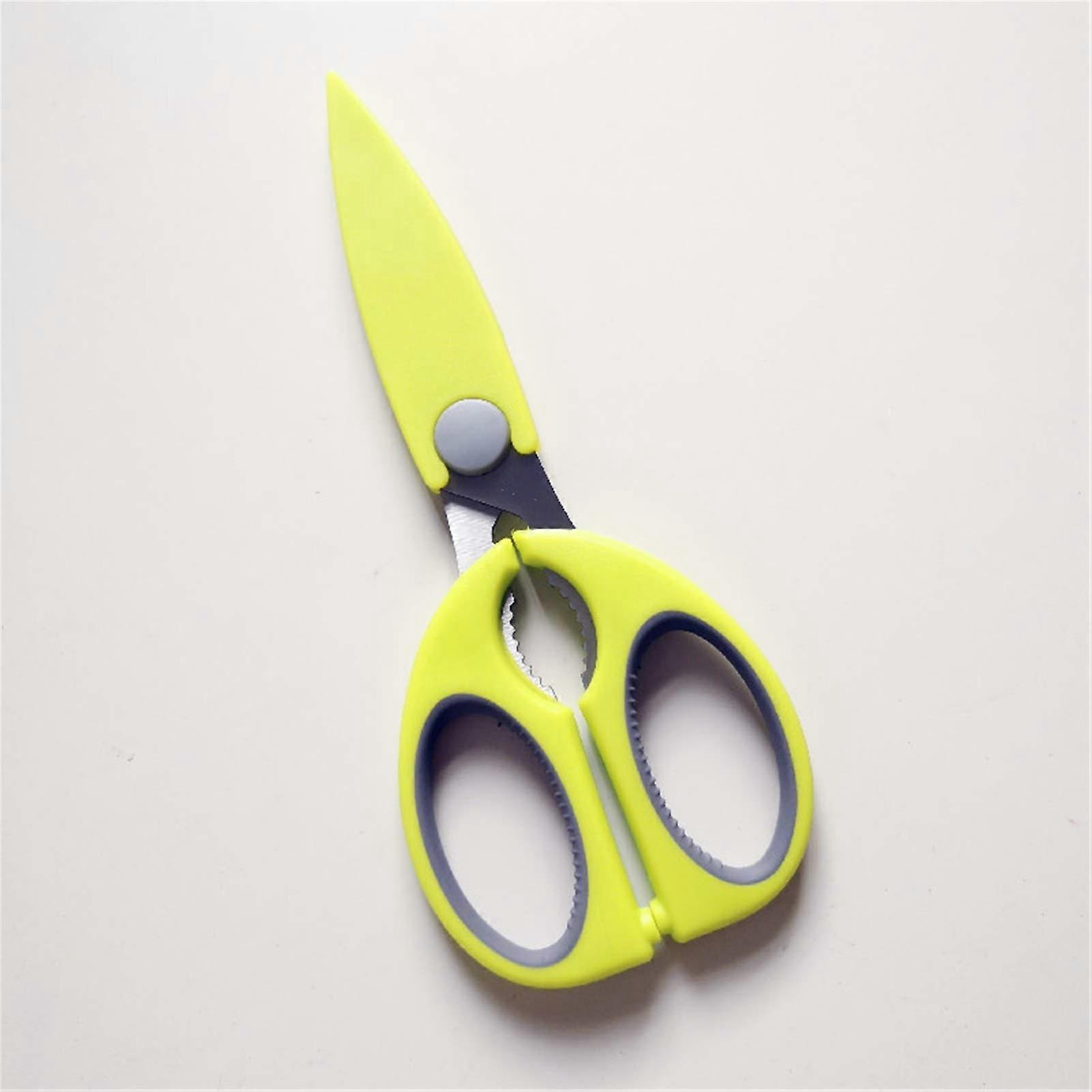Kitchen Scissors Multifunctional Stainless Steel AllPurpose Cutting for Meat and Vegetables Green