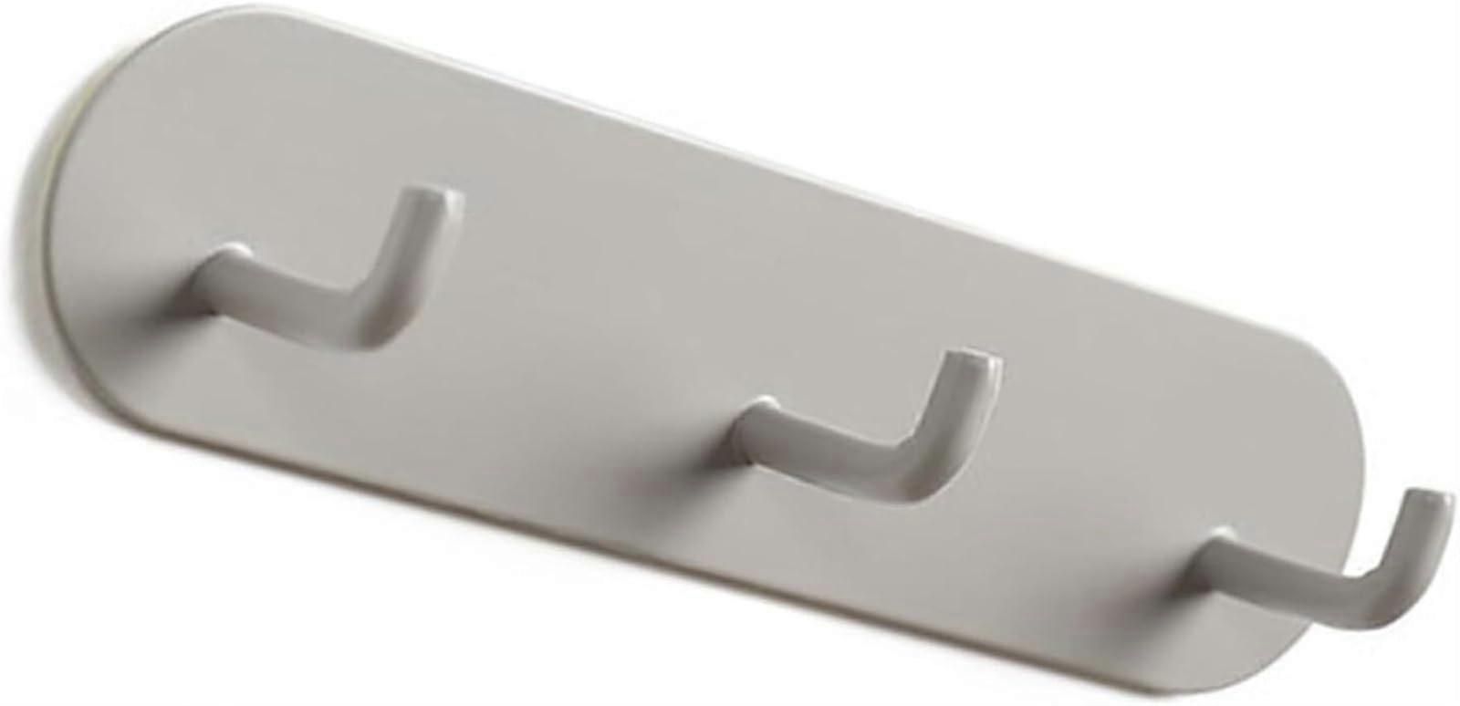 Wall Hooks with Strong Adhesive Backing, Triple Hanging SpaceSaving Design for Bathroom and Kitchen