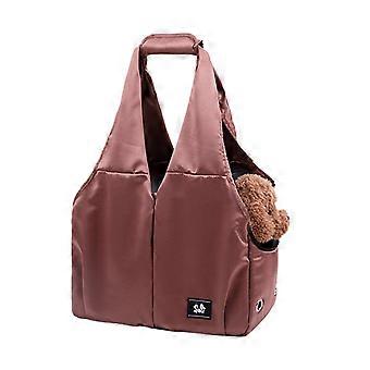 Katzentragetasche mit atmungsaktiver Polsterung, praktische Reisetasche für Haustiere, Rot
