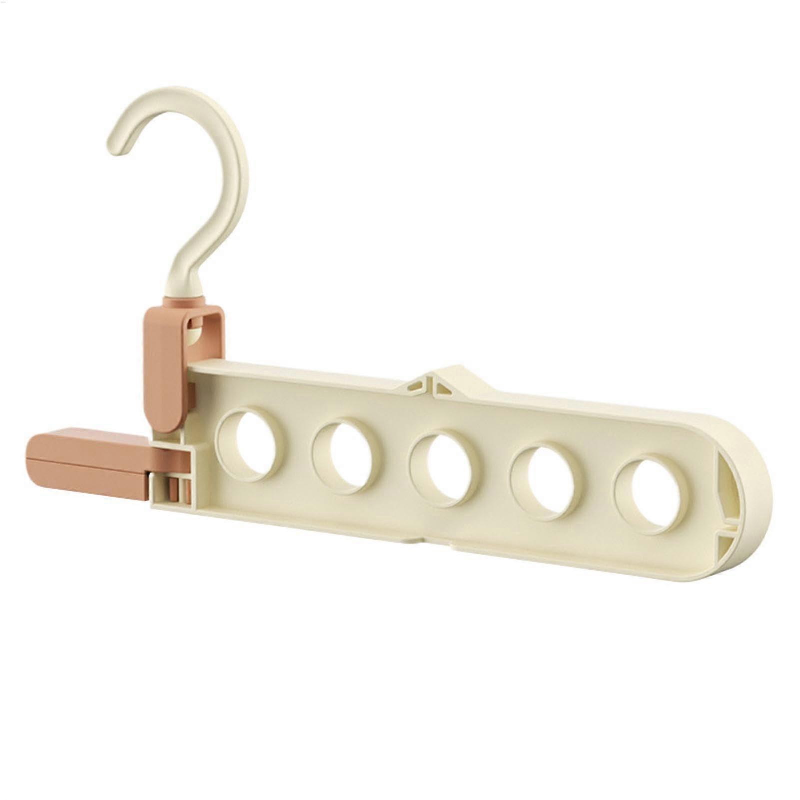 Wall Mounted Clothes Drying Rack Foldable Space Saving Laundry Hanger for Small Spaces Creamy