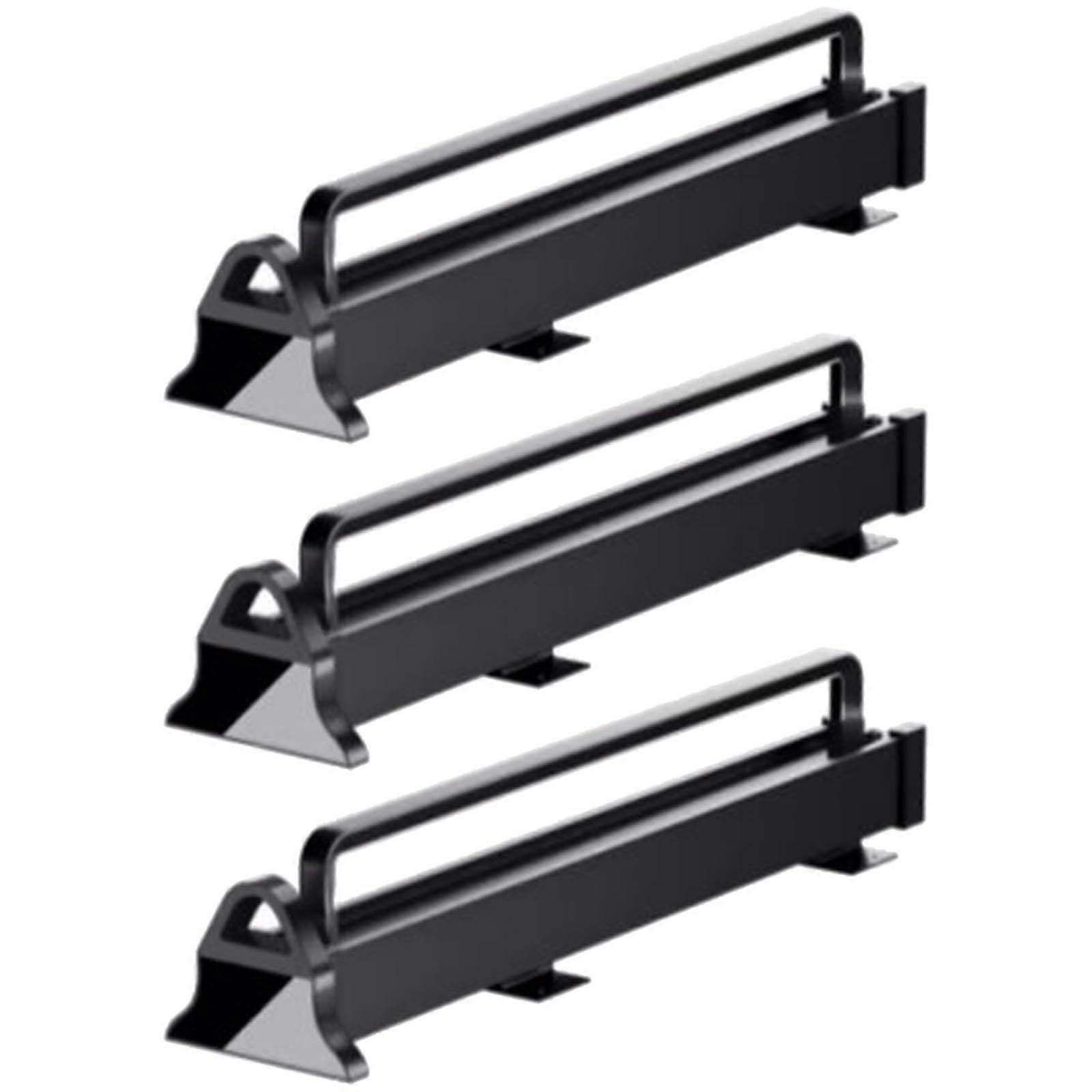 Adjustable Pull Down Wardrobe Rail with Silent Dual Track and Heavy Duty Load  3 Pack 41cm