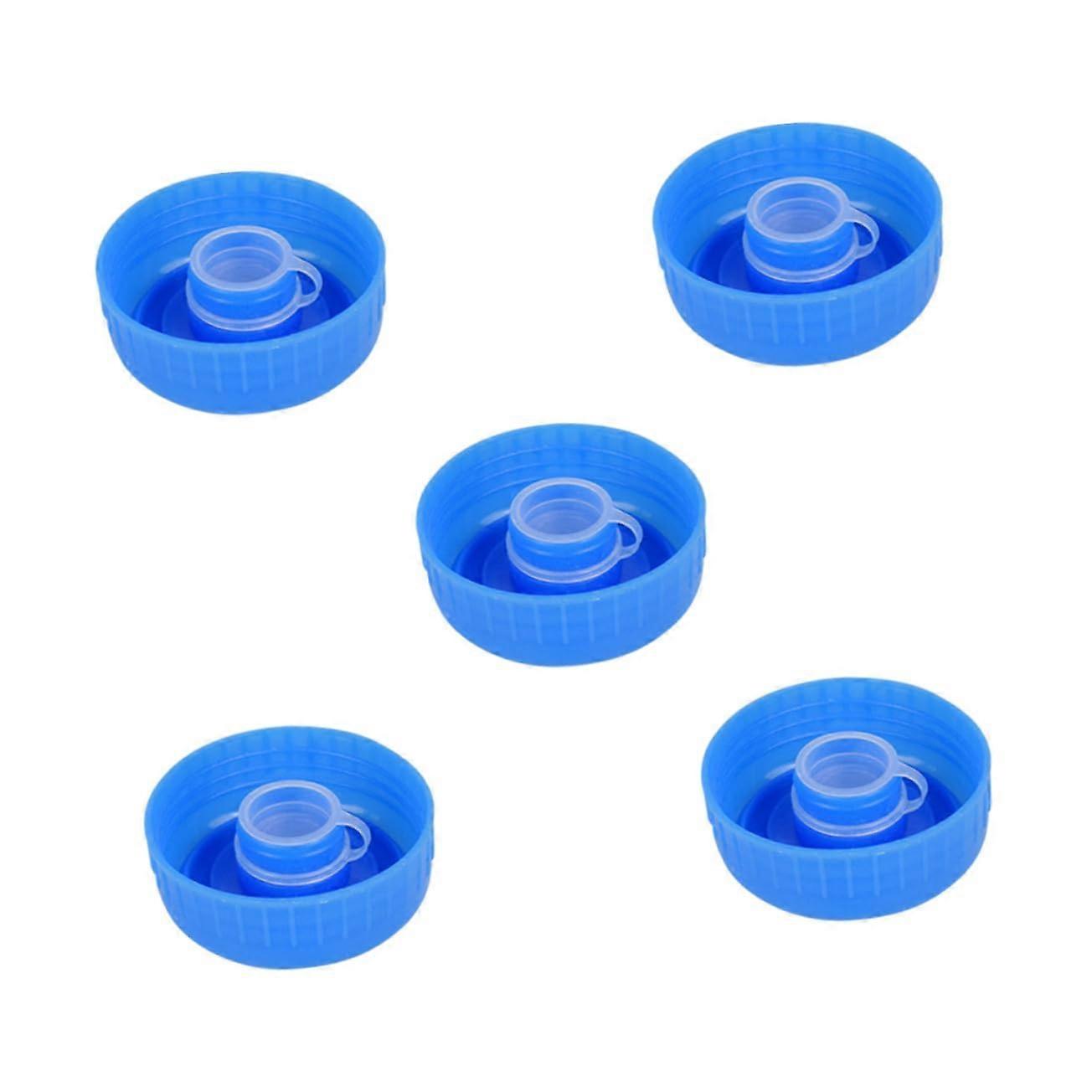 5pcs Durable Replacement Water Bottle Lids LeakResistant Universal Fit Caps for Buckets Blue