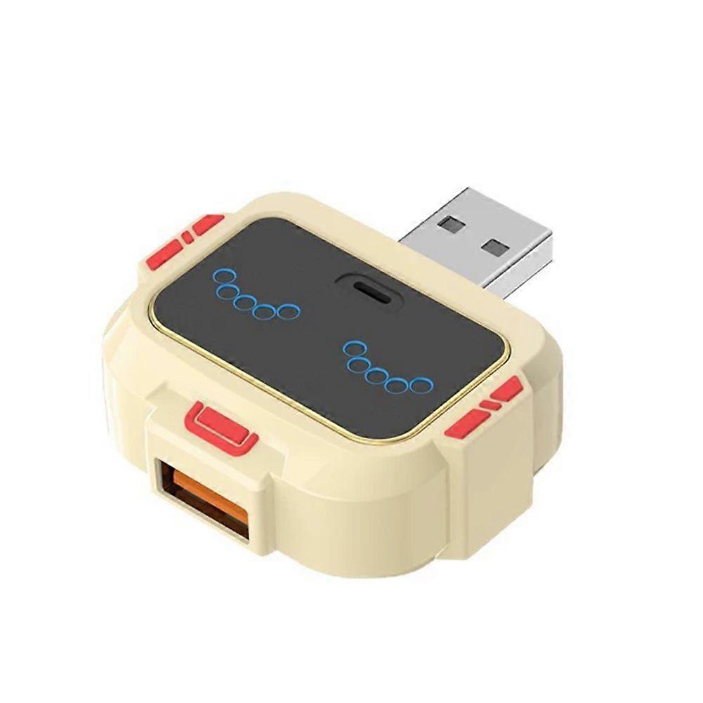 Intelligent USB Voice Converter Socket Lights English Voice Control Socket Expansion Dock Station USB Interface Extender